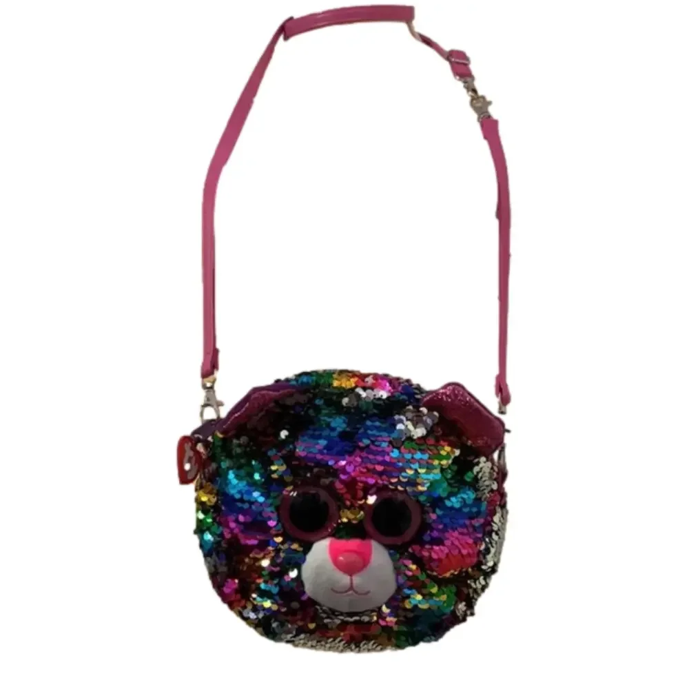 Dotty TY Fashion Flip Sequin Leopard Purse